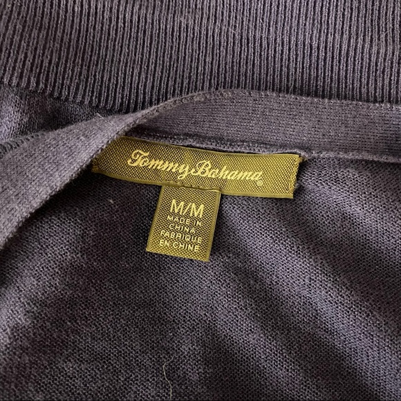 Tommy Bahama Purple Linen/Cotton Blend Cropped Button Up Cardigan M - Picture 8 of 10